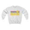 Retro Sunset Unisex Maine Sweatshirt
