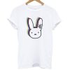 bad bunny rainbow logo t shirt