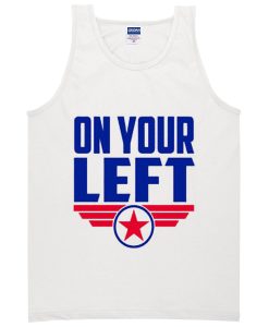 capt america on your left tanktop