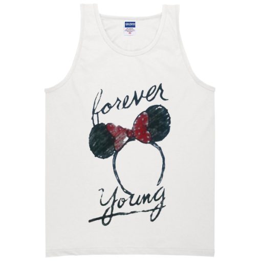 forever young minnie mouse Adult tank top