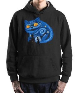 Alice In Wonderland and Starry Night Art Hoodie