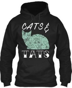 Cats Kitty Tats Tattoos Hoodie