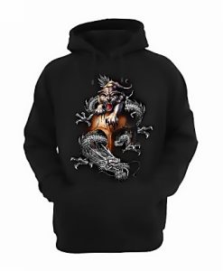 Chinese Tiger and Dragon Hoodie