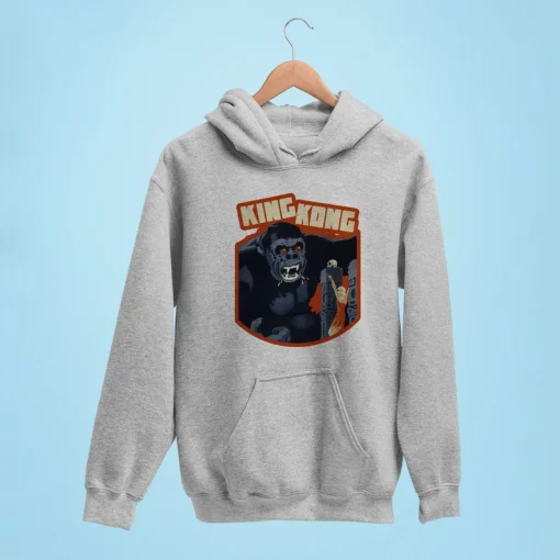 Hoodie King Kong Vintage Poster Style Deluxe Soul Tees