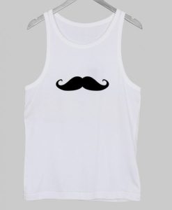 mustache tank top