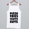 Pizza Fries Cute Guys Tank Top