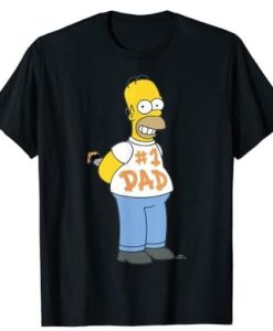 The Simpsons Homer Number 1 Dad Father’s Day t shirt