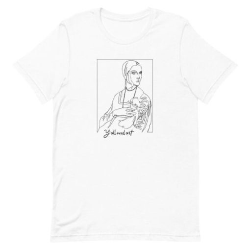 Y’all Need Art Leonardo Line Art Artist Unisex T-Shirt