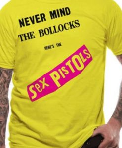 Yellow Sex Pistols Johnny Rotten Sid Vicious T Shirt