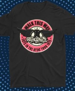 Aerosmith Toys In Attic Tour 1975 Walk This Way T-Shirt