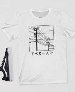 All Alone Japanese Aesthetic T-Shirt