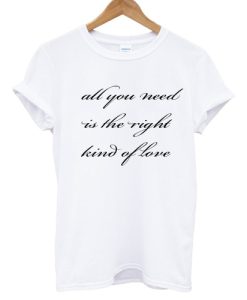 All You Need Is The Right Kind Of Love T shirt