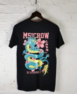 Msicrow Flower Dragon t shirt