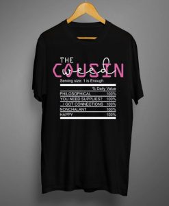 The weed cousin nutrition facts T shirt