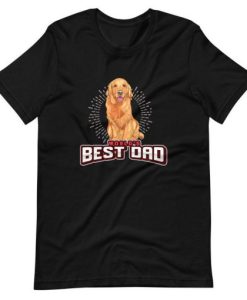 World’s Best Dad Golden Retriever dog lover T Shirt