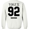 vogue 92 wintour Sweatshirt Back