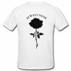 Always Noir Flower t shirt back