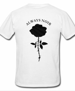 Always Noir Flower t shirt back