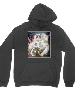 Grumpy Cat In Space Hoodie