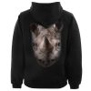 Rhino African Bufalo Animal Big Face Hoodie Back