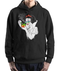 Snow White Smoking Weed Funny Hoodie