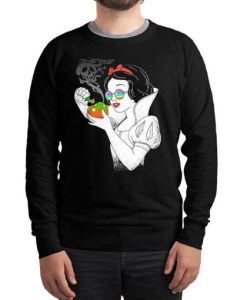 Snow White Smoking Weed Funny Sweatshirt