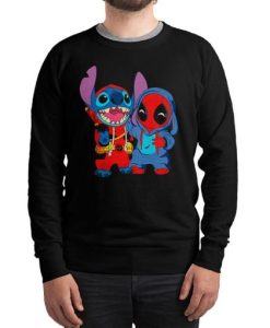 Stitch and Deadpool Funny Sweatshirt