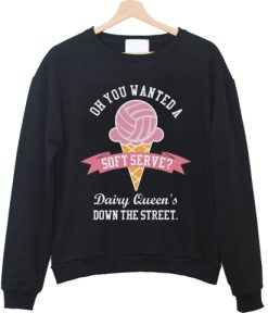 Oh You Wanted A Soft Serve volleyball Sweatshirt