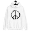 Peace Sign Sound Waves Unisex Hoodie