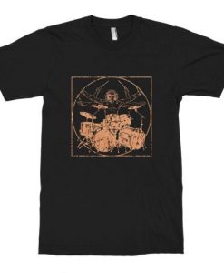 Vitruvian Drummer Man T-Shirt