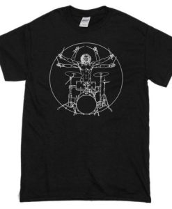 Vitruvian Drummer Music T-Shirt