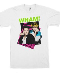 Wham! Graphic George Michael and Andrew Ridgeley T Shirt