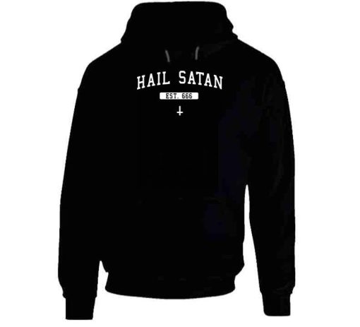 Hail Satan Est 666 Hoodie