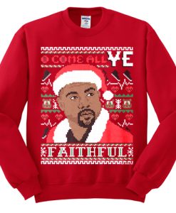 Kanye West Ugly Christmas Sweatshirt