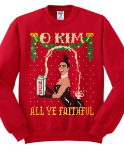 Kim Kardashian Ugly Christmas Sweatshirt