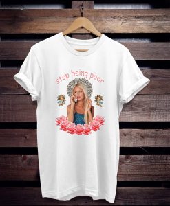 Paris-Hilton-Stop-Being-Poor-Style-Summer-t-shirt