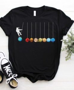 Astronaut Spaceman Planets Funny Space Dwarf Solar System Astronomy T-Shirt