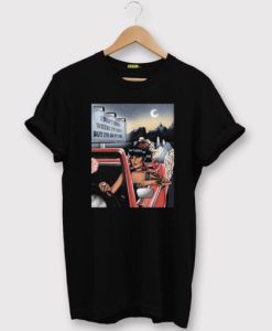 Figure & Car Graphic Drop Shoulder T shirt