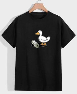 Guys Cartoon Duck Graphic T shirt