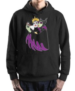 Maleficent and Evil Queen Funny Selfie Hoodie