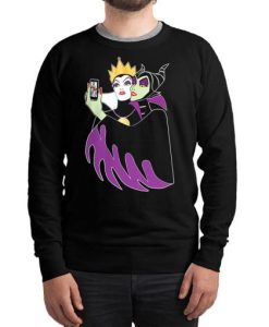 Maleficent and Evil Queen Funny Selfie Sweatshirt