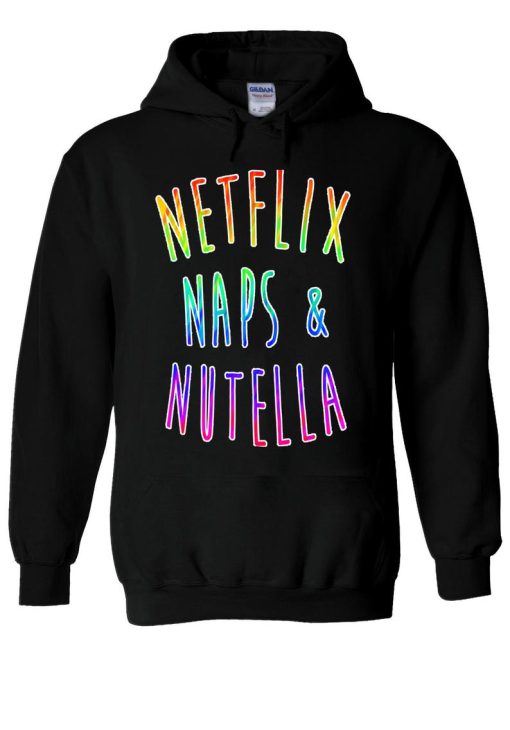 Netflix Naps & Nutella Colourful Hoodie