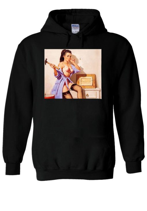 Pin Up Girl Sexy Tattoo Bettie Retro Tumblr Hoodie