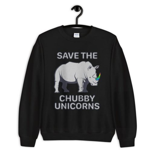 Save The Chubby Unicorns Unisex Crewneck Sweatshirt