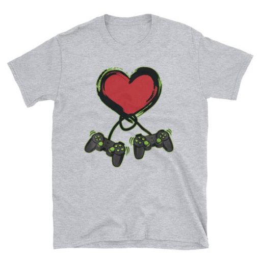 Video Gamer Heart Controller Valentine’s Day T Shirt