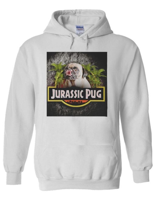 Jurassic Pug Funny Parody Urban Swag Hoodie