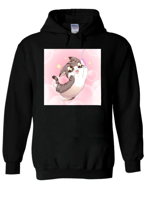 Kawaii Anime Cat Manga Hoodie