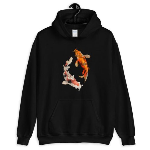 Koi Fish Yin Yang Unisex Hoodie