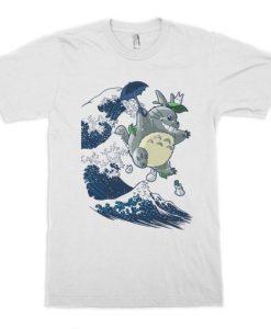 Totoro and Great Wave of Kanagawa T-Shirt