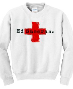 ed sheeran red cross sweatshirt